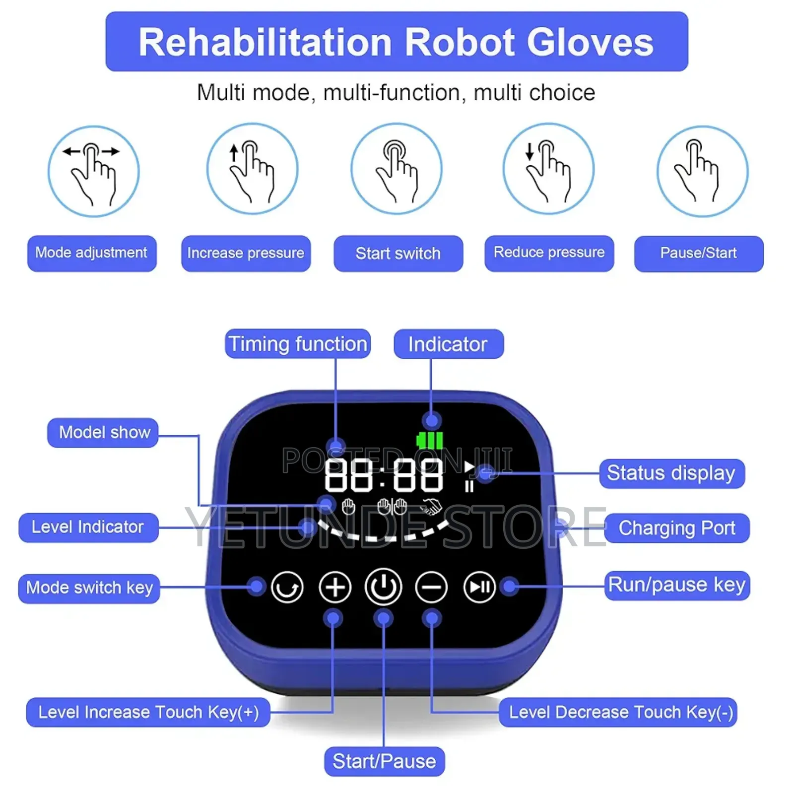 Hand Rehabilitation Trainer Robots Rehab Gloves Recovery