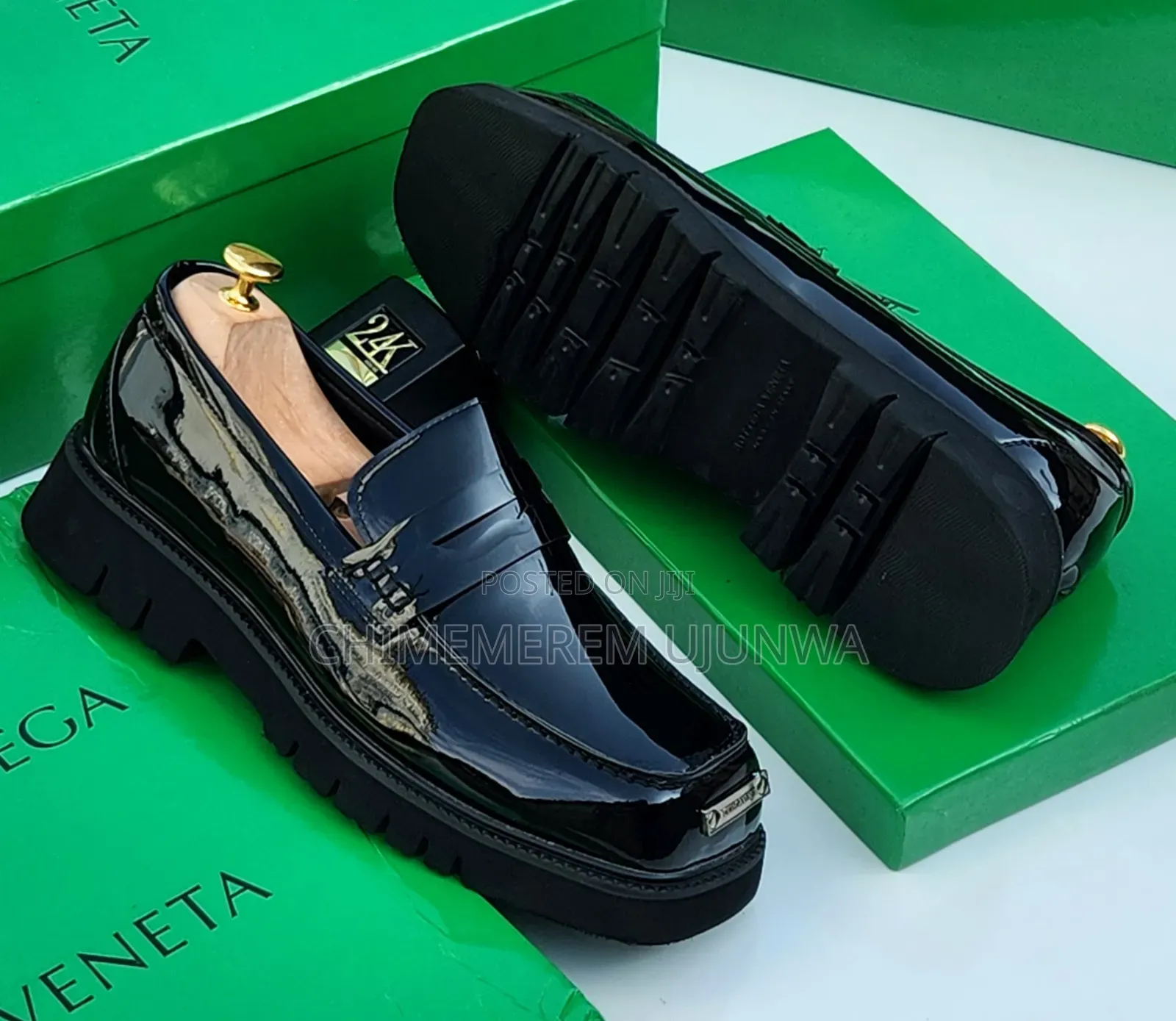 Luxury Bottega Black Shoe