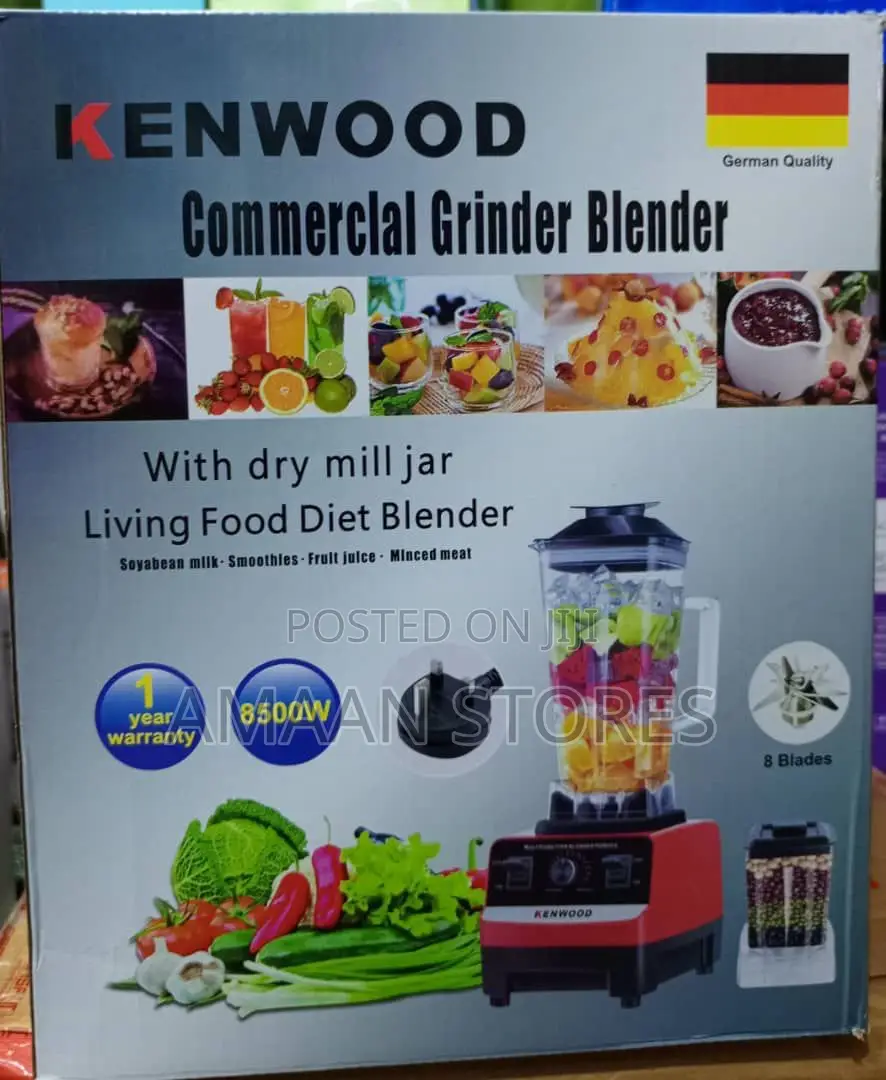 Kenwood Commercial Blender 8500w With Dry Mill Jar