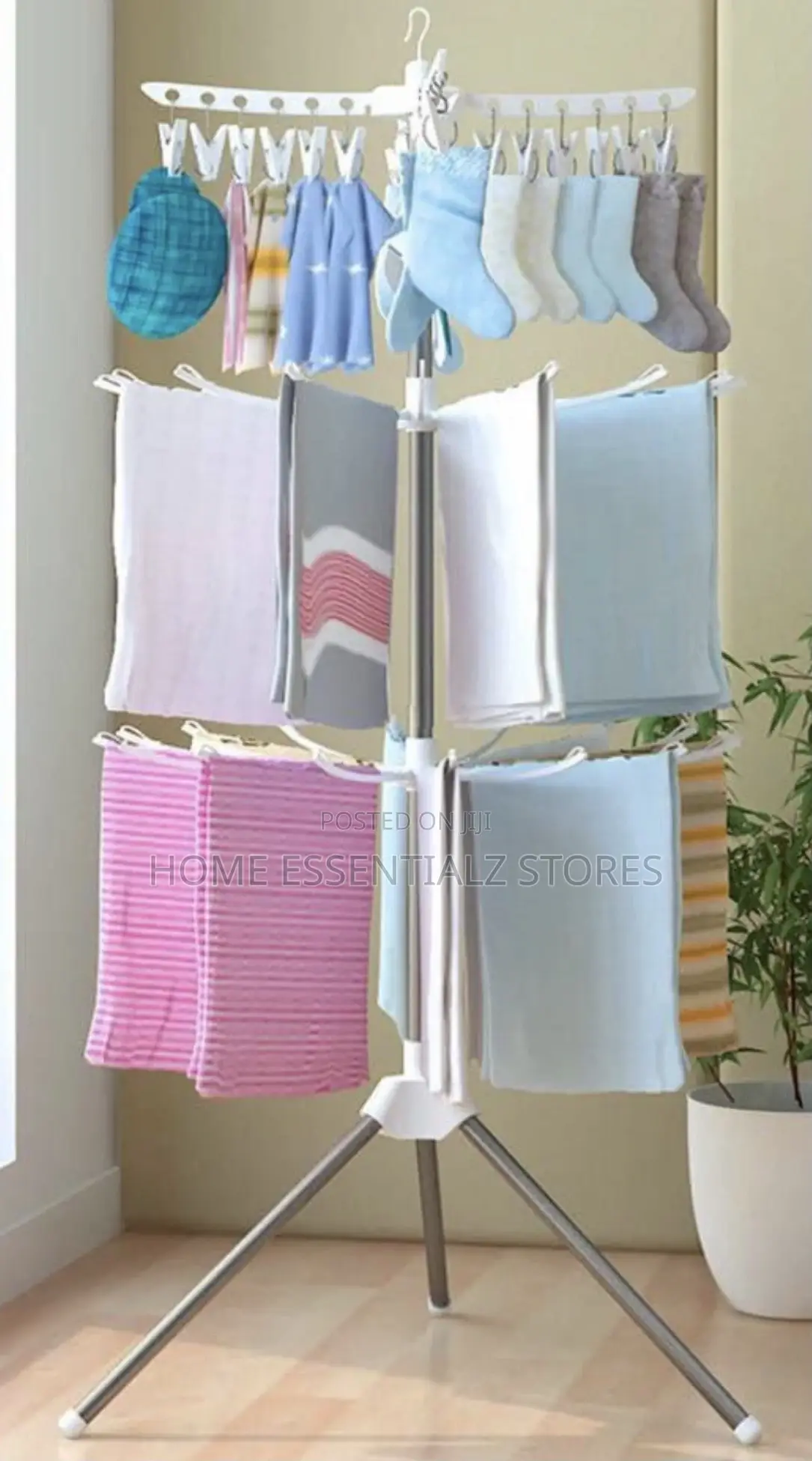 360° Rotatable Cloth Drying Hanger - Rotating Clothes Drying Rack