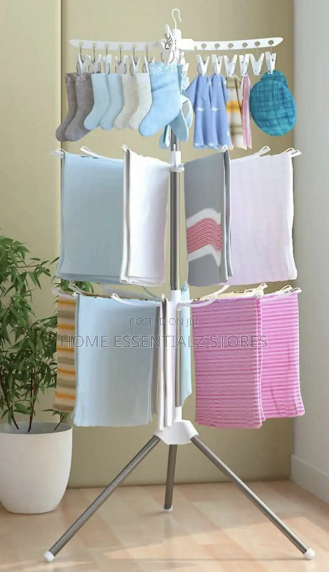 360° Rotatable Cloth Drying Hanger - Rotating Clothes Drying Rack