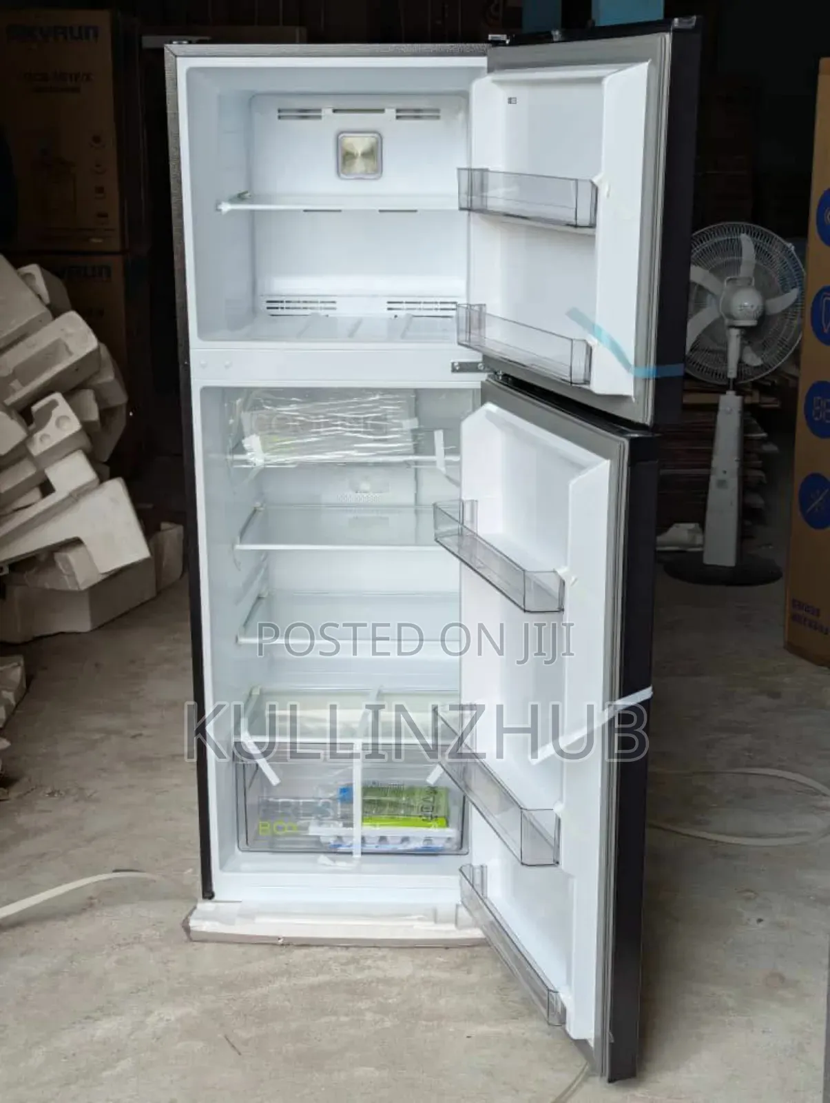 Midea 371 Liters Double Door Refrigerator – Hd 520 Fw Inox