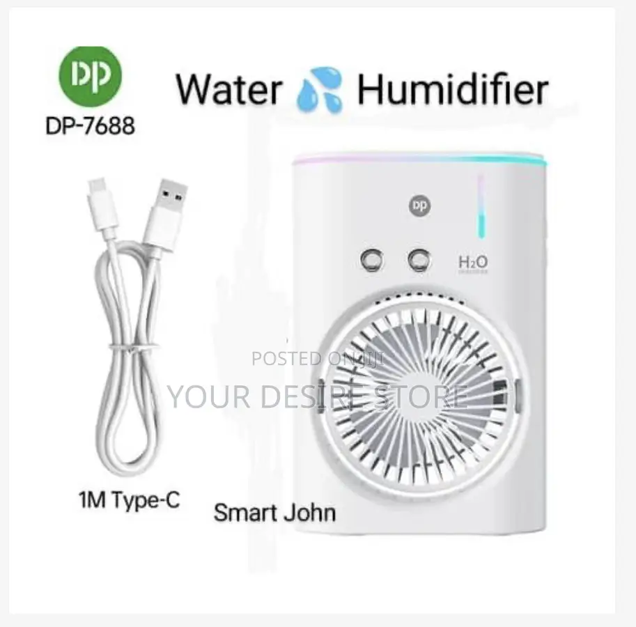 Dp Rechargeable Fan With Water Cooling and Night Light