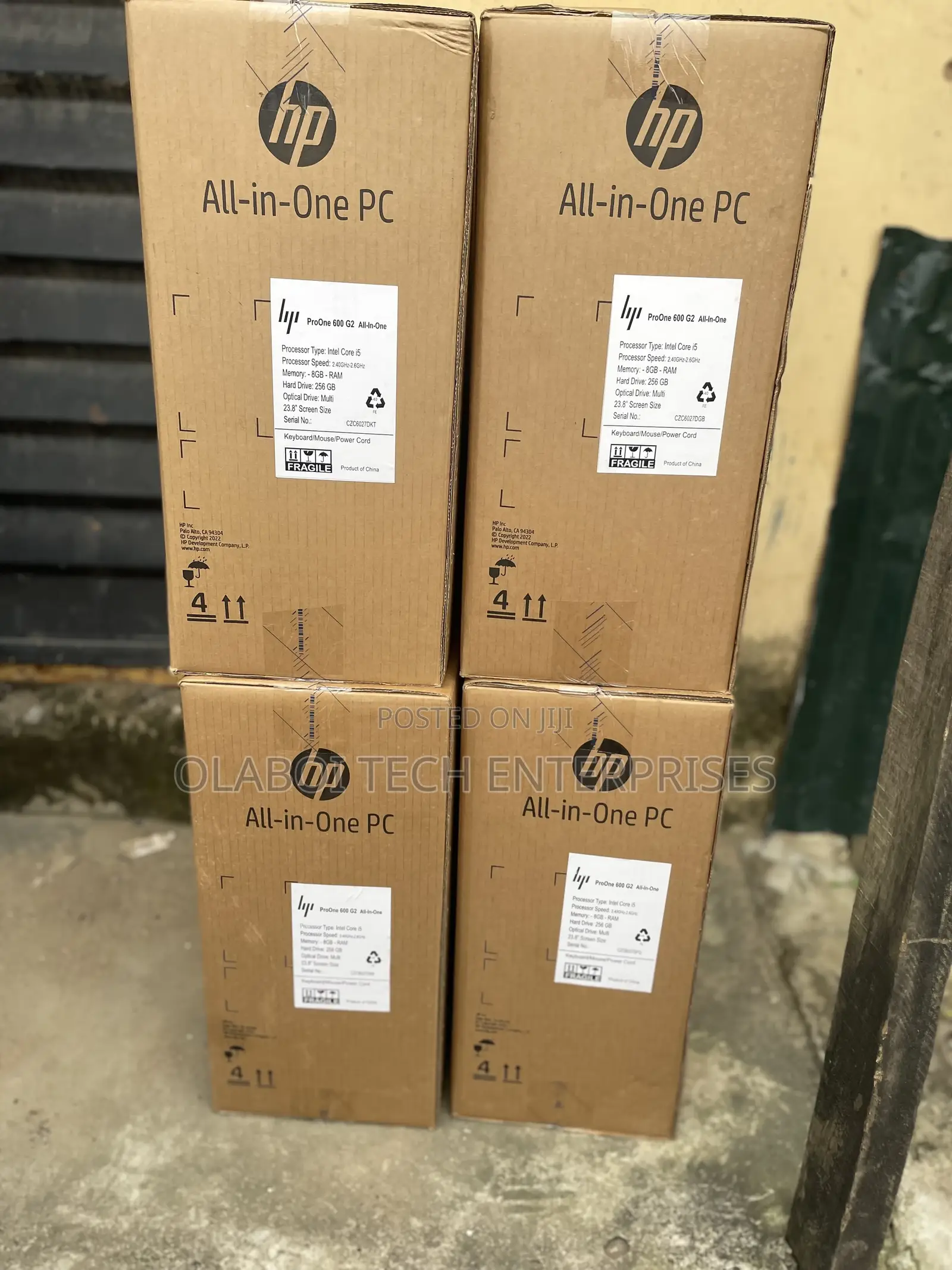 New Desktop Computer HP ProOne 600 G3 8GB Intel Core I5 SSD 256GB