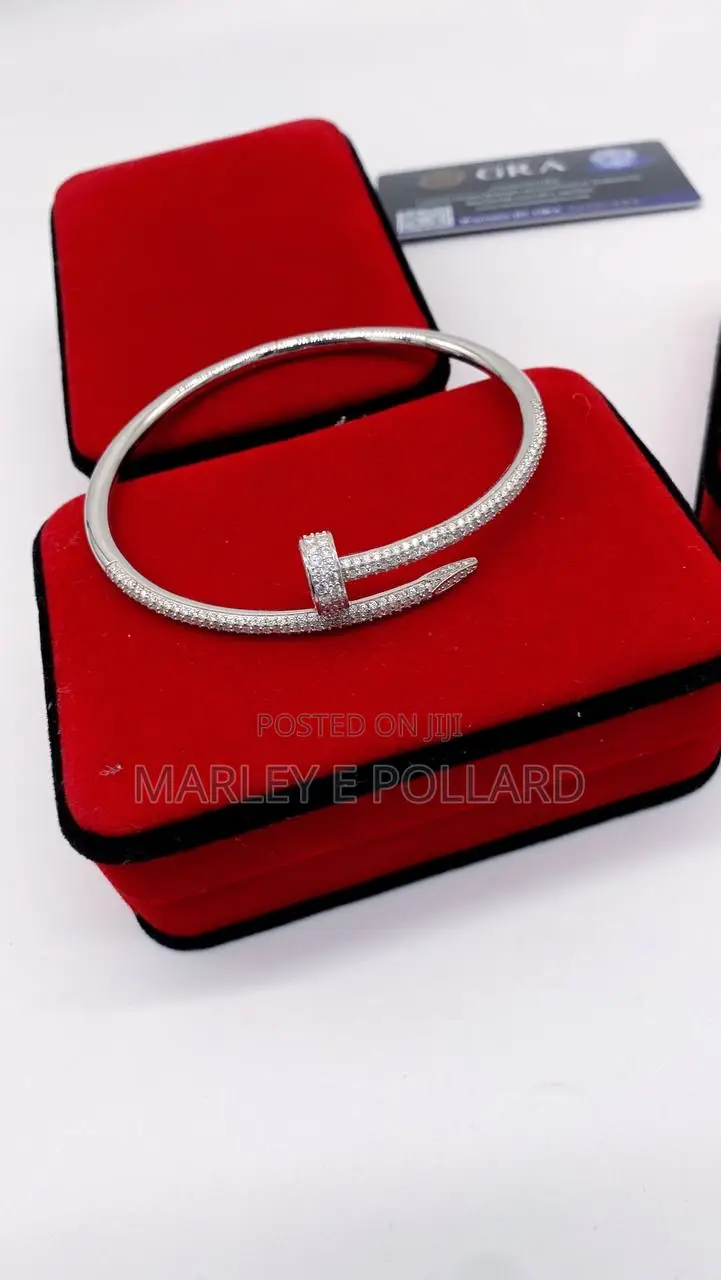 VVS Moissanite Diamond Cartier Nail Bracelet
