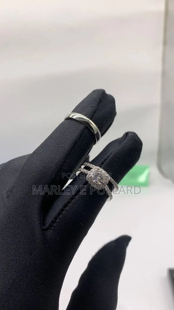 1.5ct Moissanite Engagement Wedding Rings