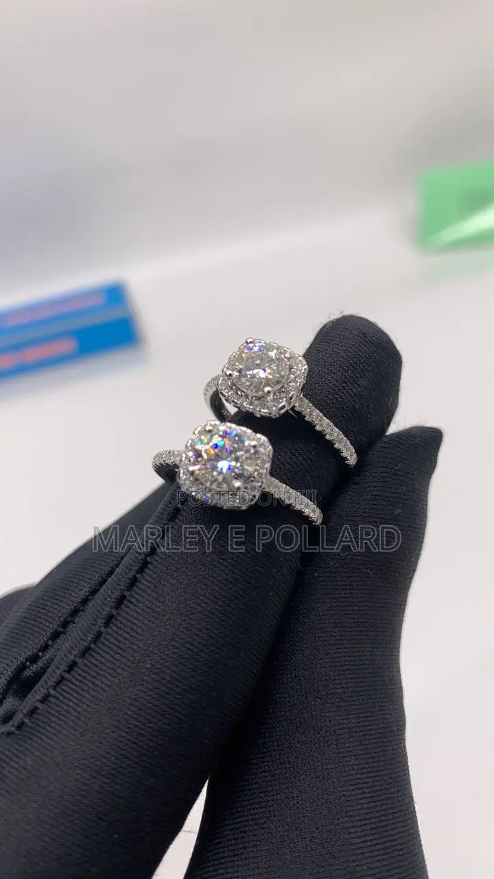 1.5ct Moissanite Engagement Wedding Rings