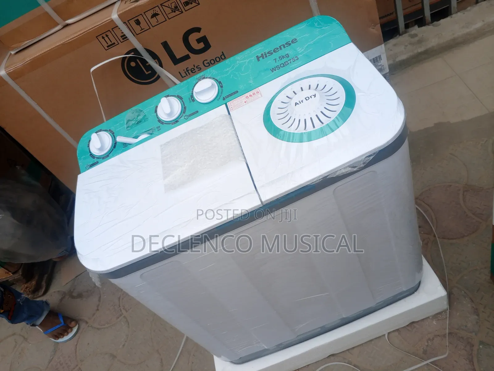 Hisense 7.5kg Wash and Spring Washing Machine