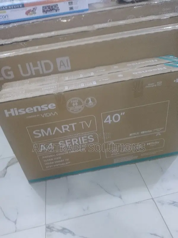 Hisense 40′′ A4k Smart Tv – Wall‐Mountable Stylish
