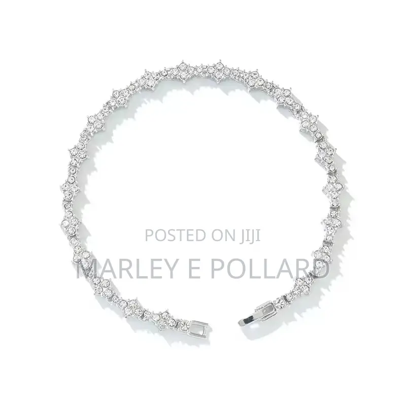 Male Female Silver Tennis Bracelet Cubic Zirconia Peice