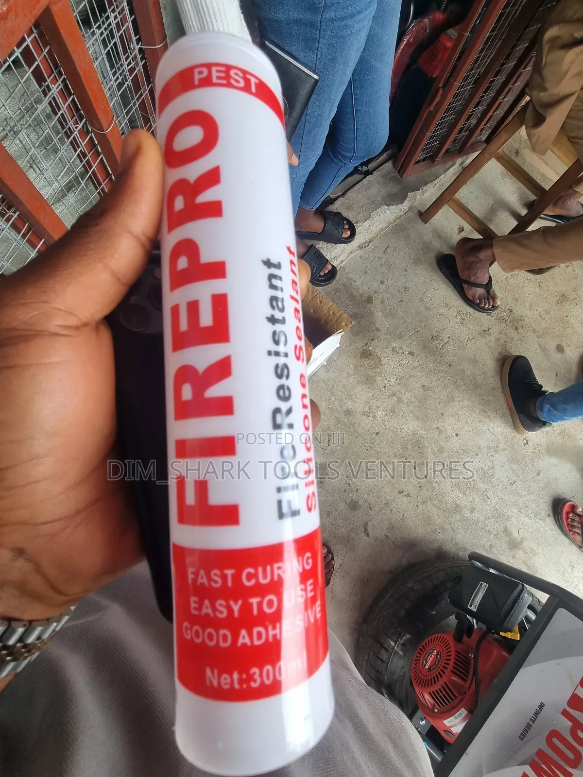 Tube of Rockwool Firepro High Expansion Intumescent Sealant
