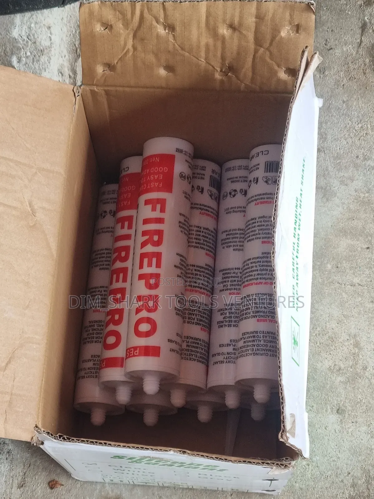 Tube of Rockwool Firepro High Expansion Intumescent Sealant
