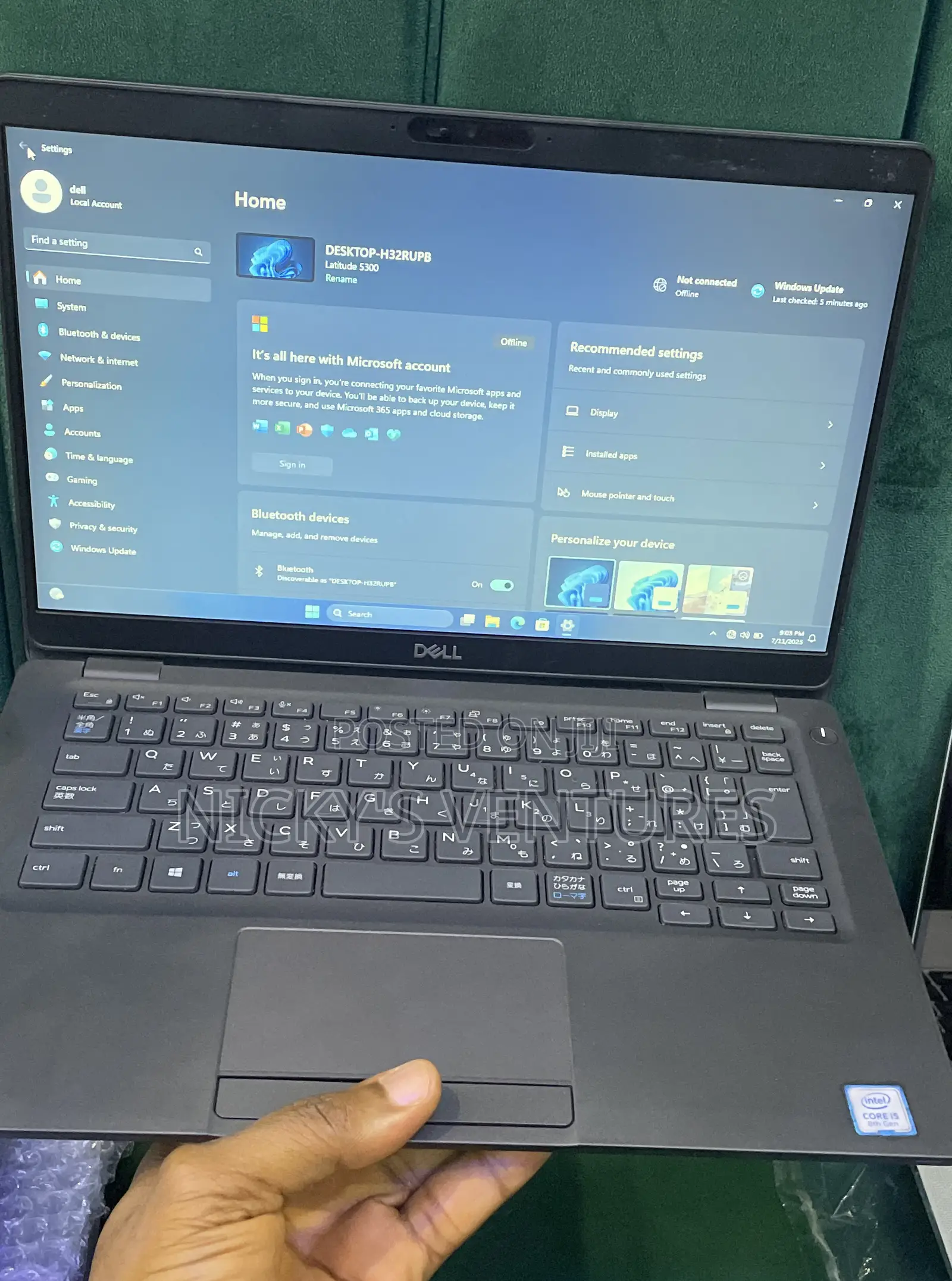 Laptop Dell Latitude 5300 16GB Intel Core I5 SSD 512GB