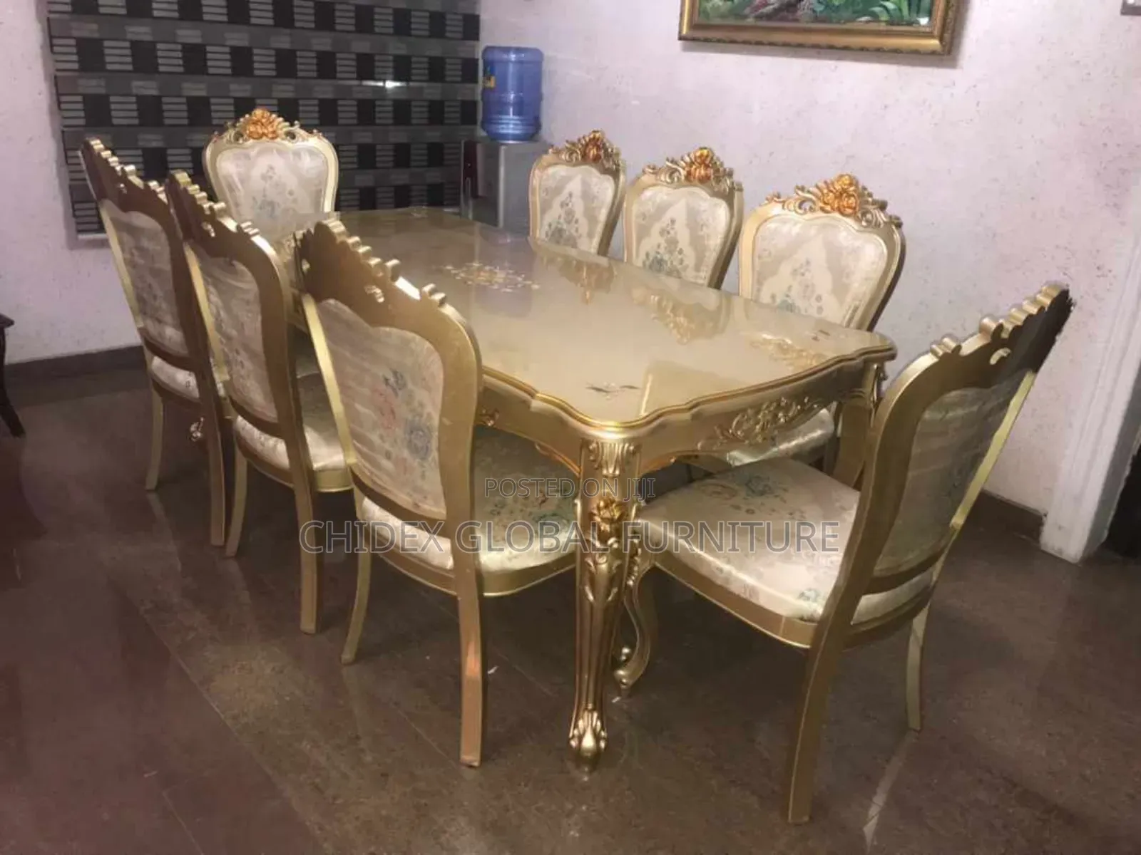 Royal Wooden Dining Table Set With Eight Seaters