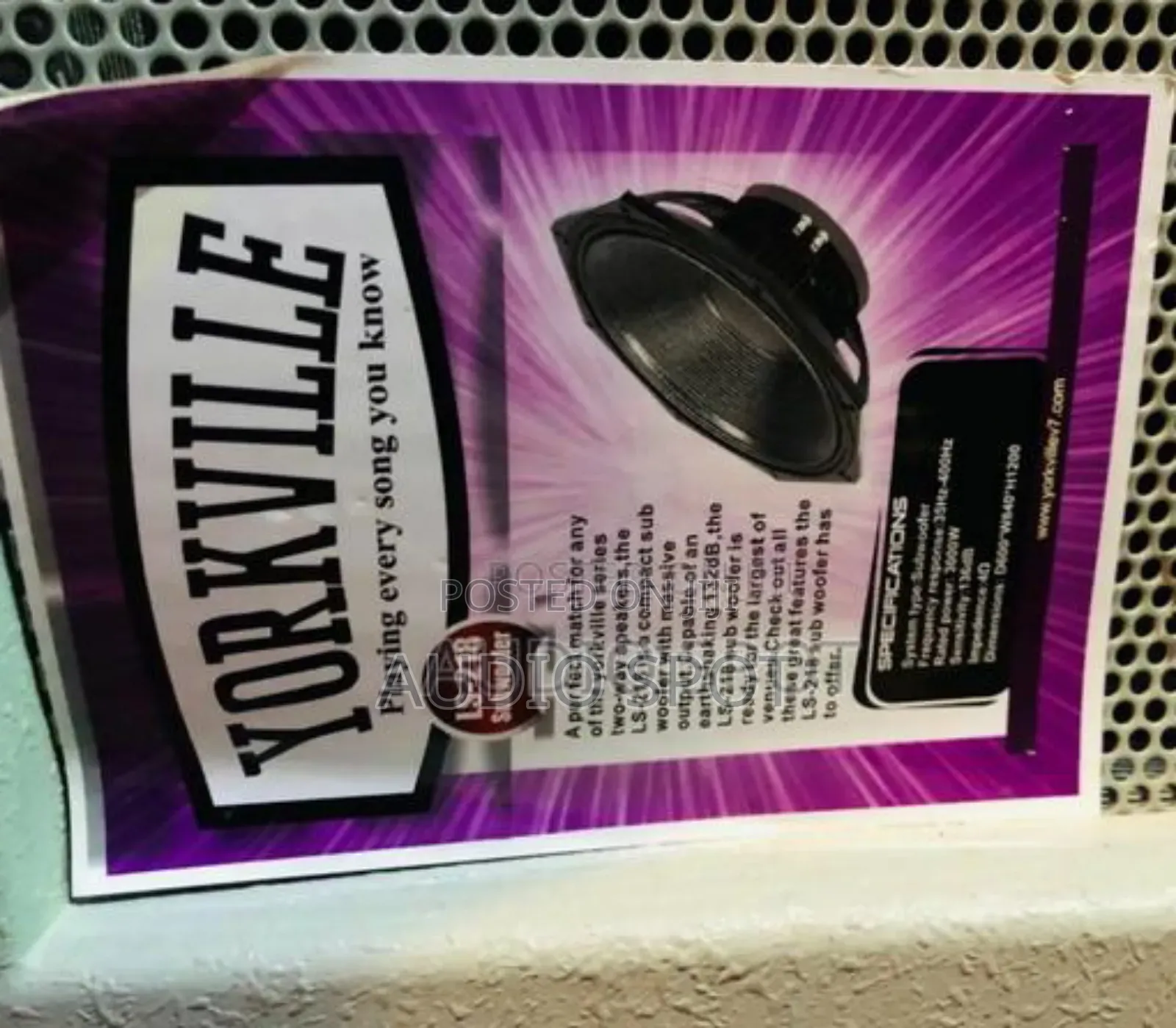 Yorkville Ls-218 Dual Compact 18" Subwoofer