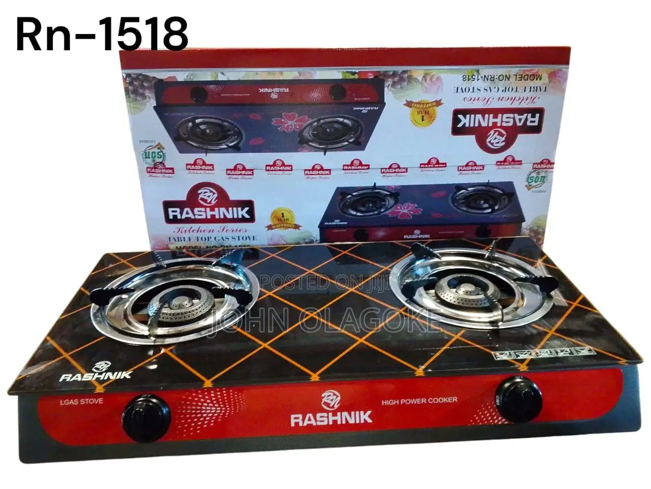 Rn1518 2face Rashnik Glass Burner Gas