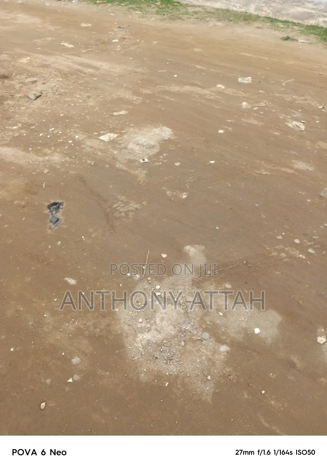 An Half Plot of Land Fenced Gated at Ipaja