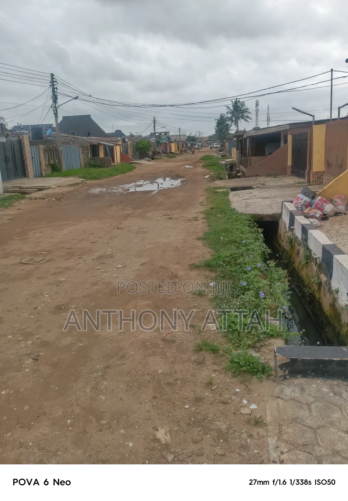 An Half Plot of Land Fenced Gated at Ipaja