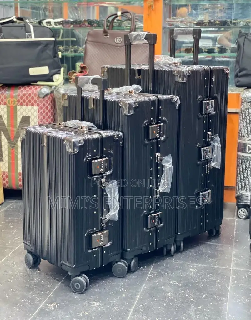Set Of 3 Aluminum Luggage Traveling Box