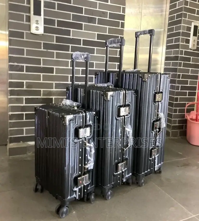 Set Of 3 Aluminum Luggage Traveling Box