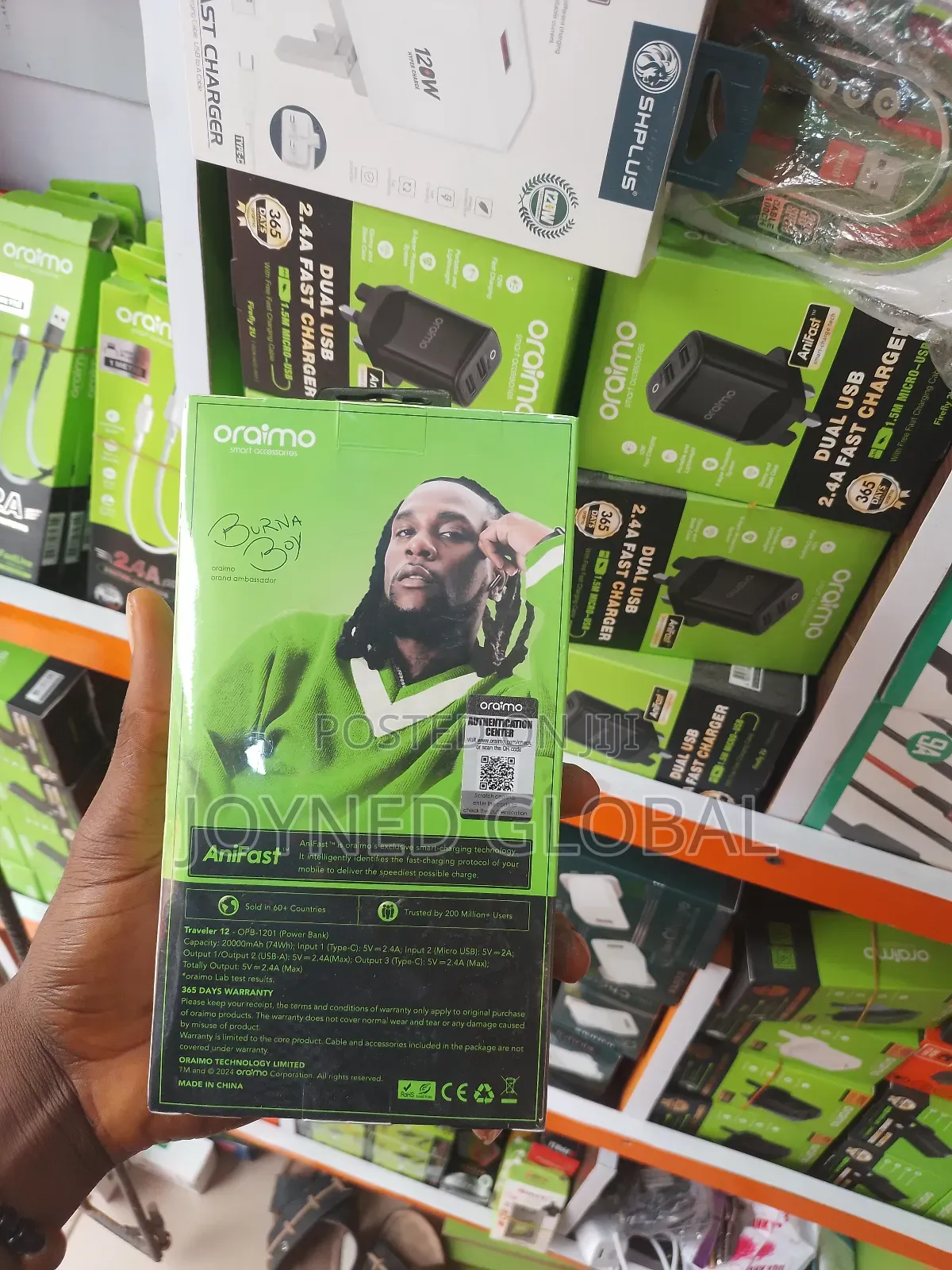Oraimo 20000mah With Type-C in Put and Output