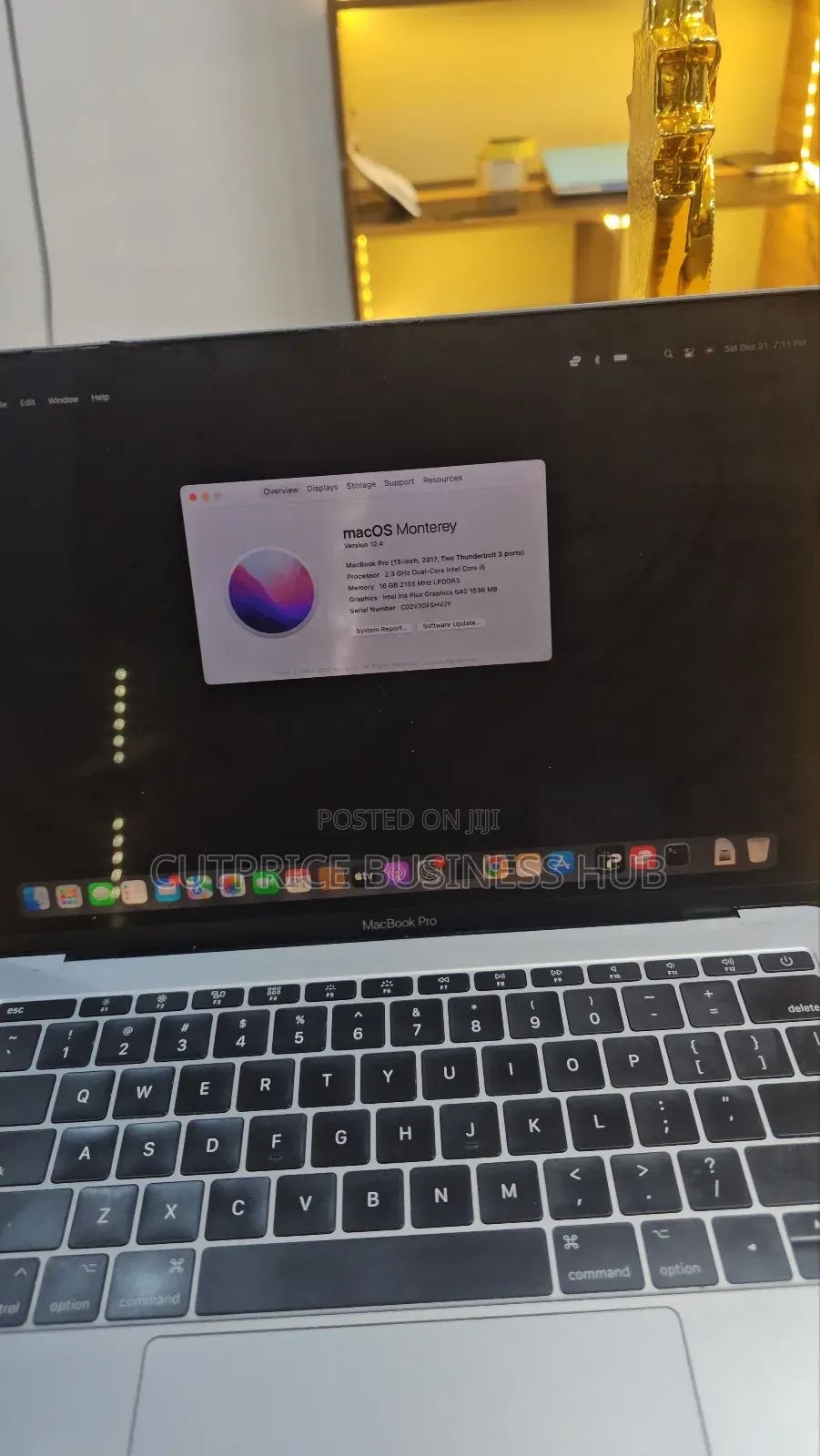 Laptop Apple MacBook Pro 2017 16GB Intel Core I5 SSD 128GB