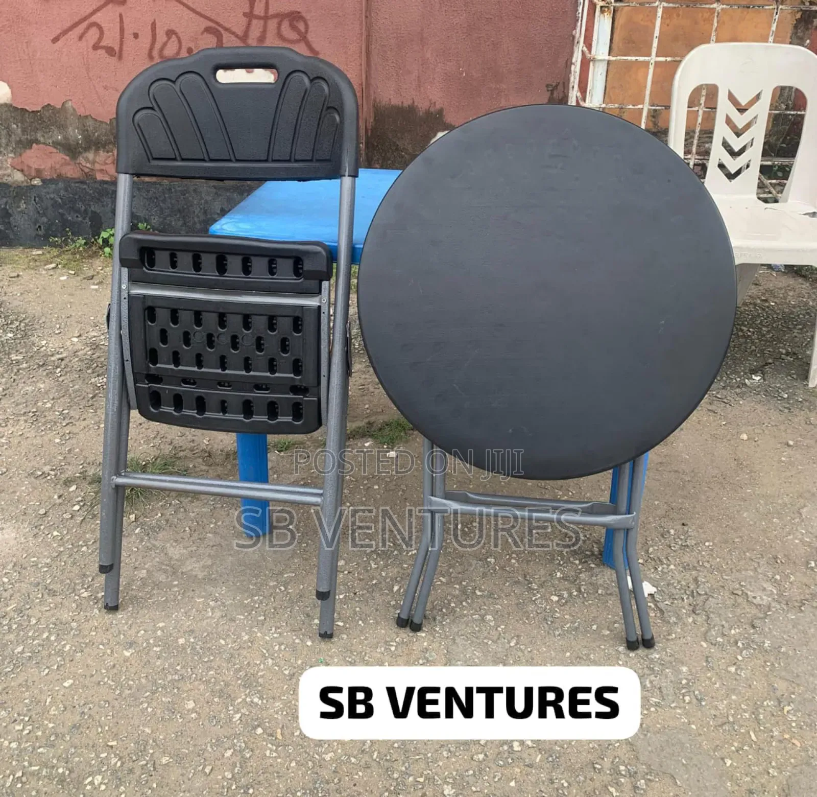 Foldable Chair Table Together