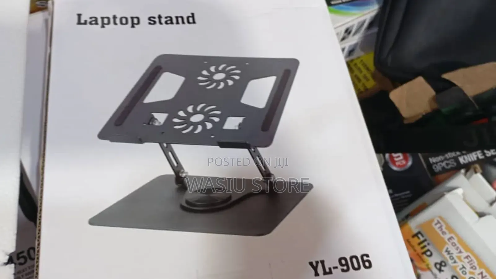 Yl-906 Rotating Aluminum Laptop Stand With Cooling Fans