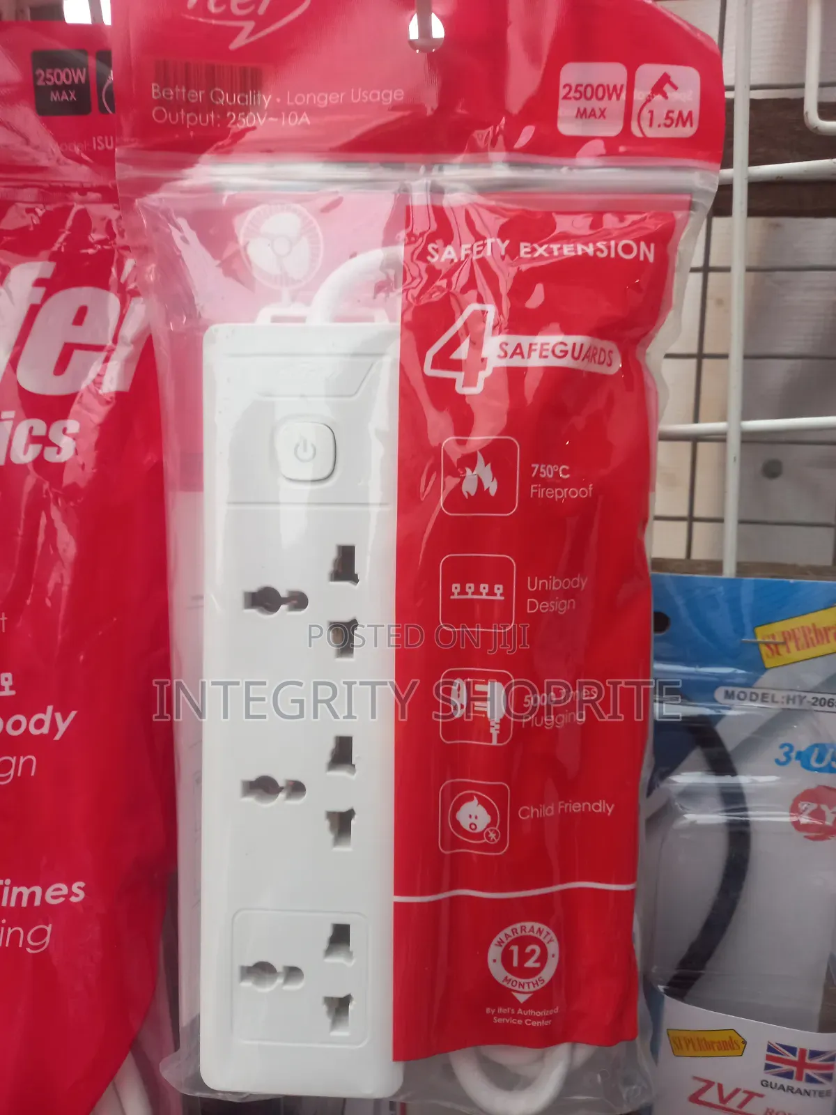 4 Ways Safety Electrical Socket Extension