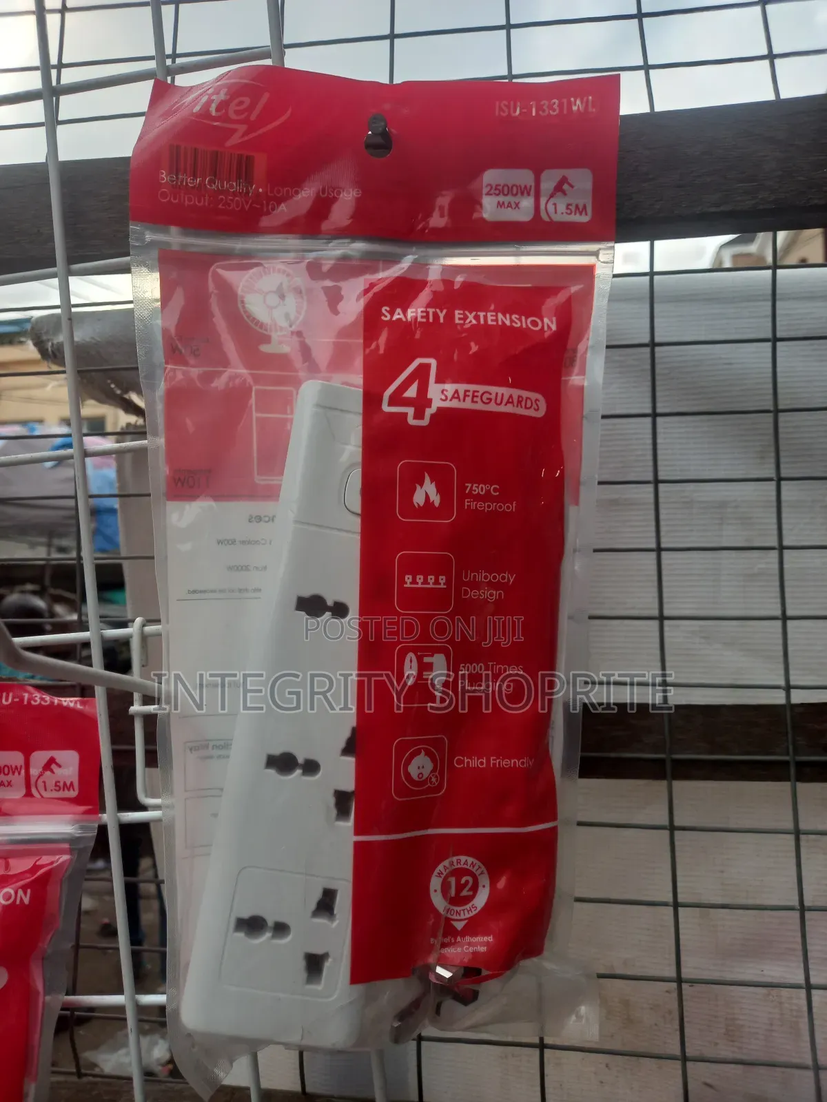 4 Ways Safety Electrical Socket Extension