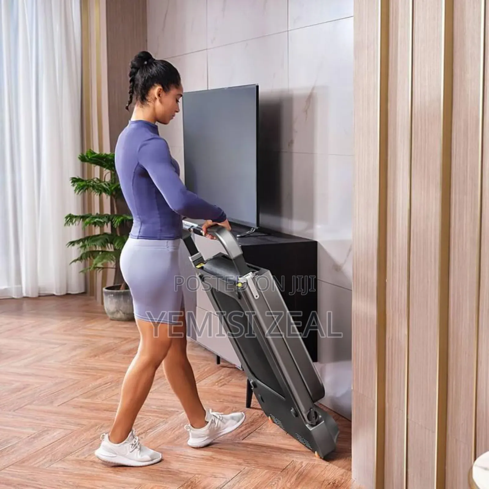 Fordable Walk Pad Treadmill Machine