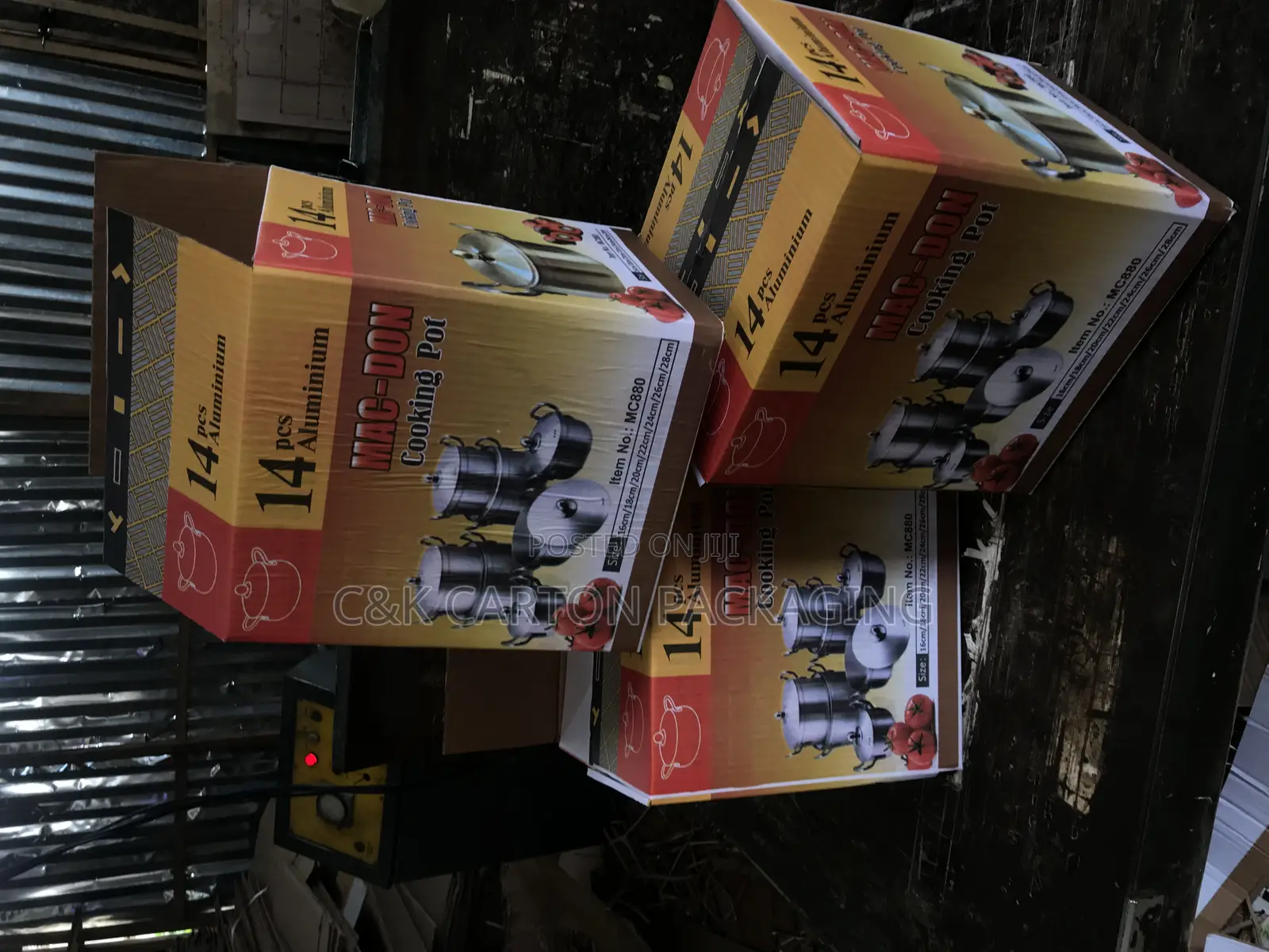 Set of Put Full Branded Carton Box