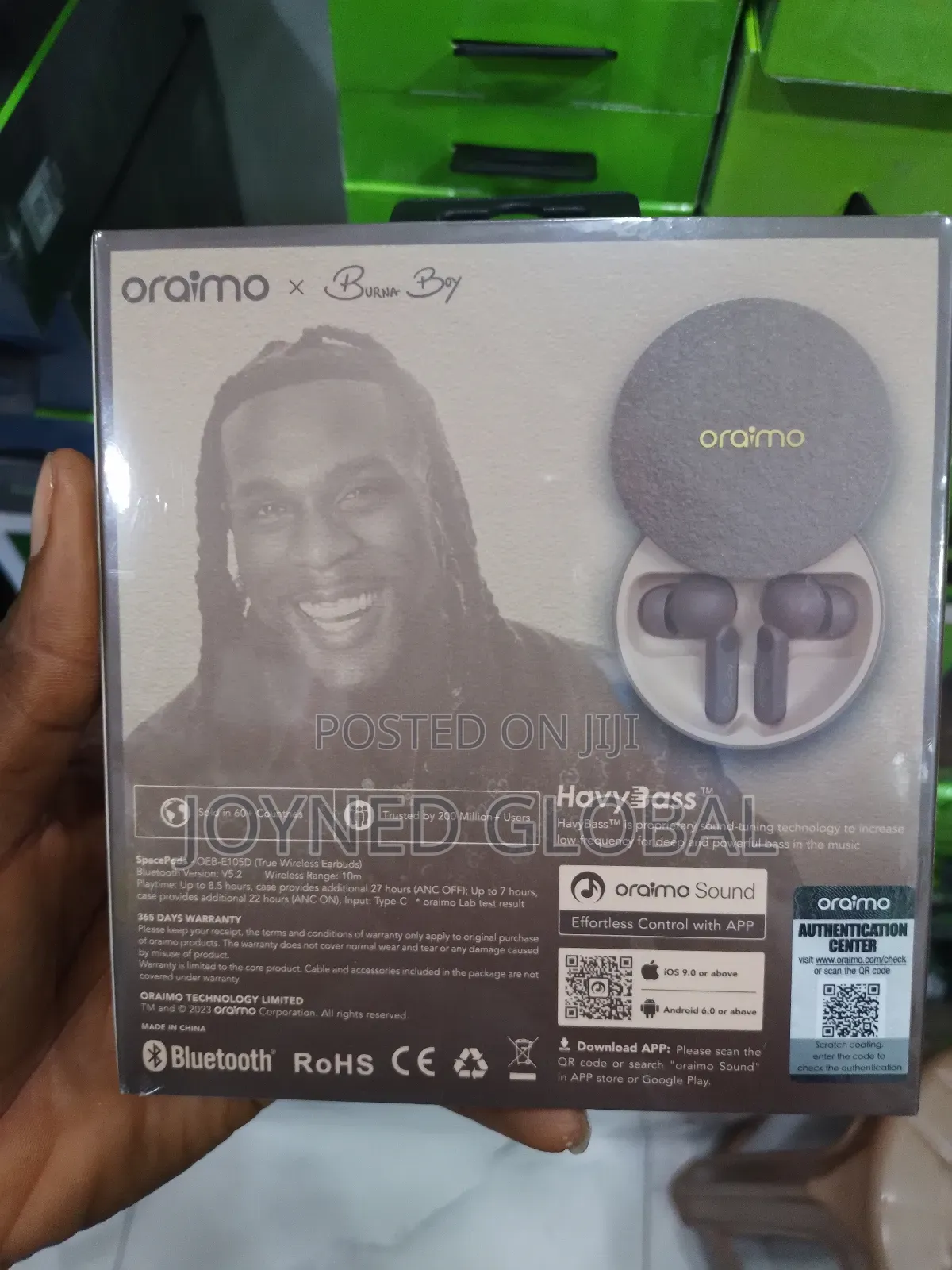 Oraimo Burna Boy Space Bud Active Noise Cancellation Earbud