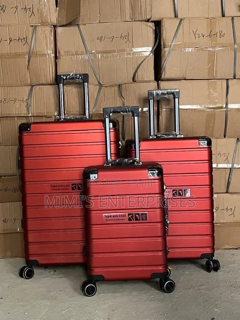 Happy Travels Luggage Set of 3 Aluminum
