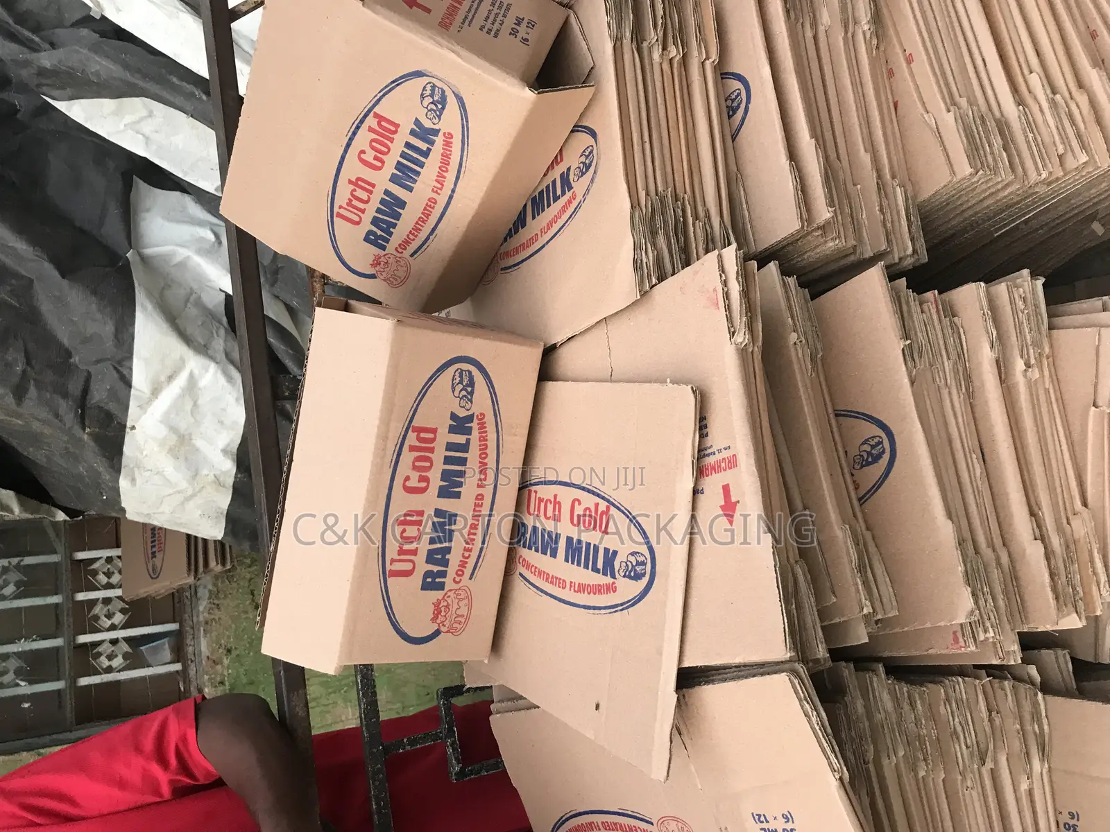Raw Milk Powder Two Colour Printed Carton Box