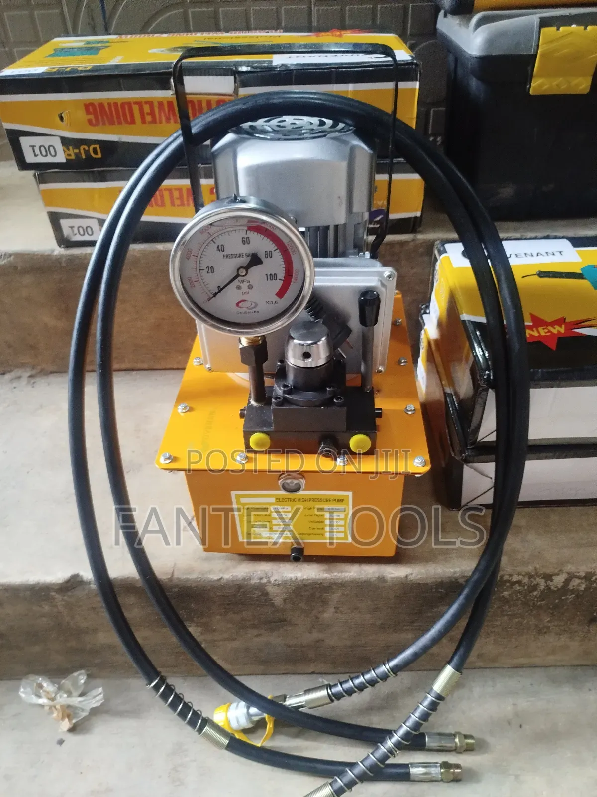 Electric High Pressure Hydraulic Pump.(Double Hose).