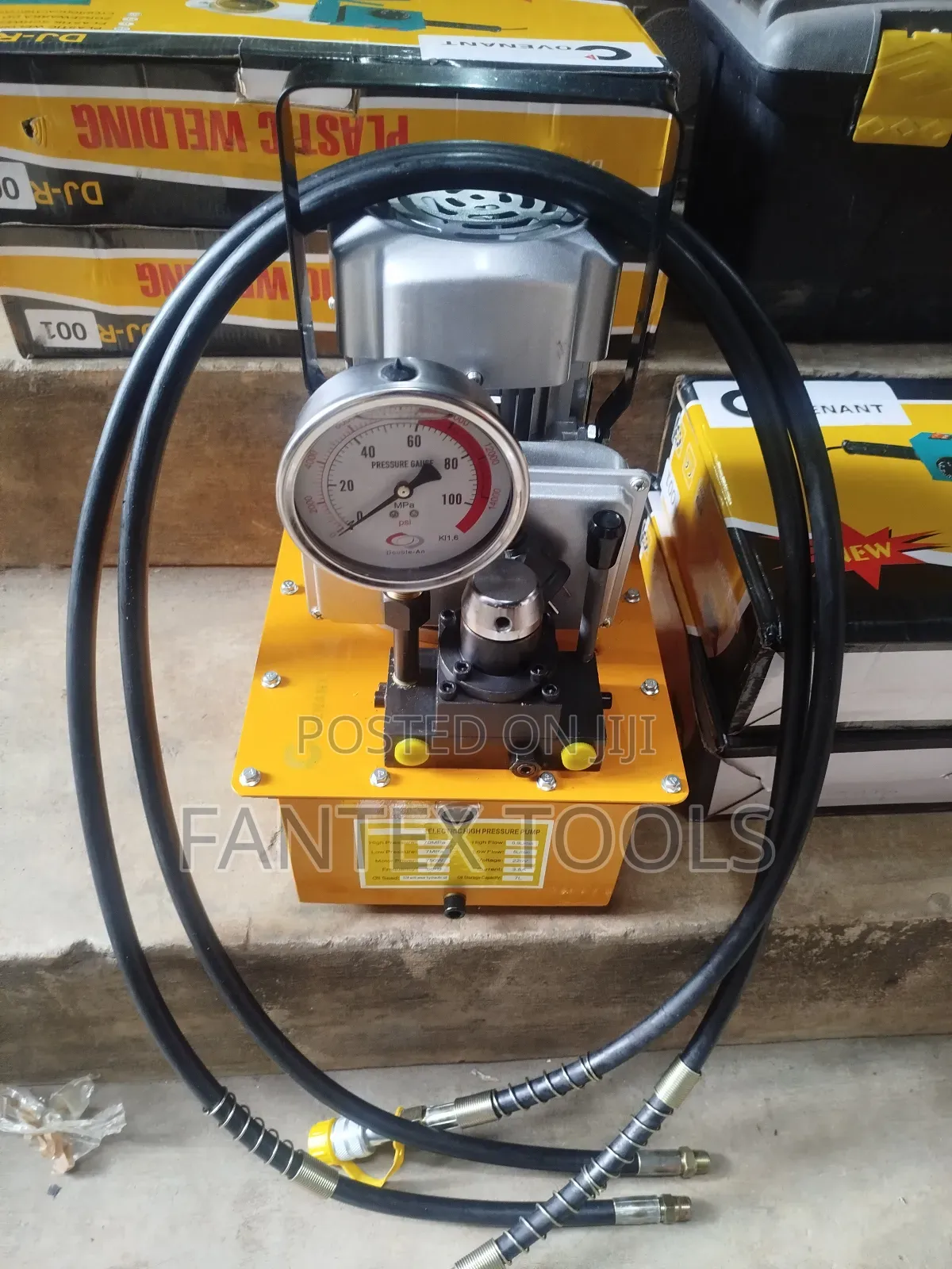 Electric High Pressure Hydraulic Pump.(Double Hose).