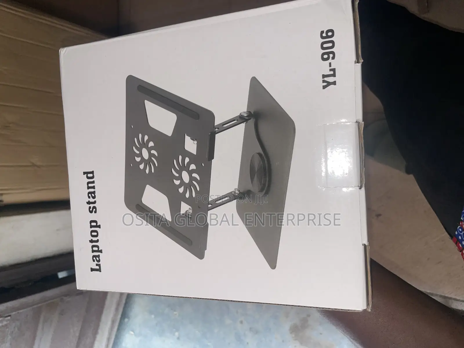 Metal Laptop Stand With Double Cooling Fan Yl - 906