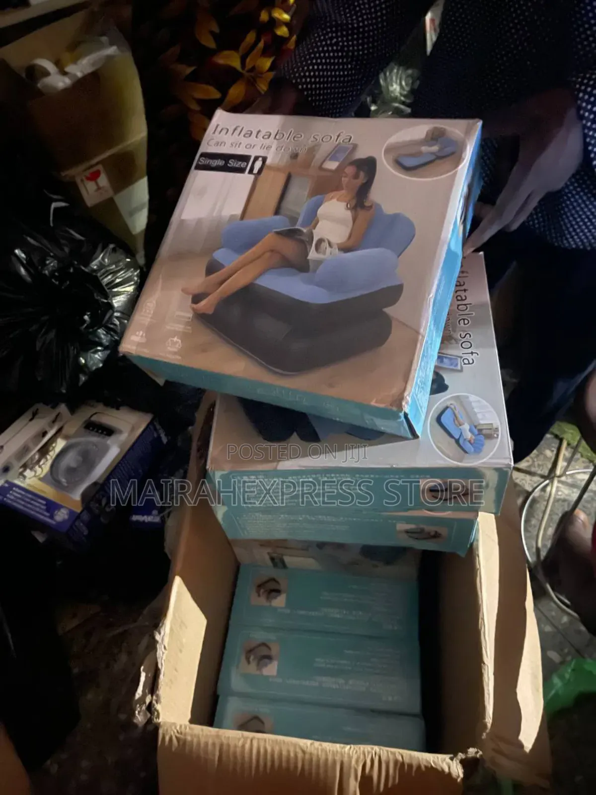 2 Layers/Steps Multipurpose Inflatable Bed and Chair