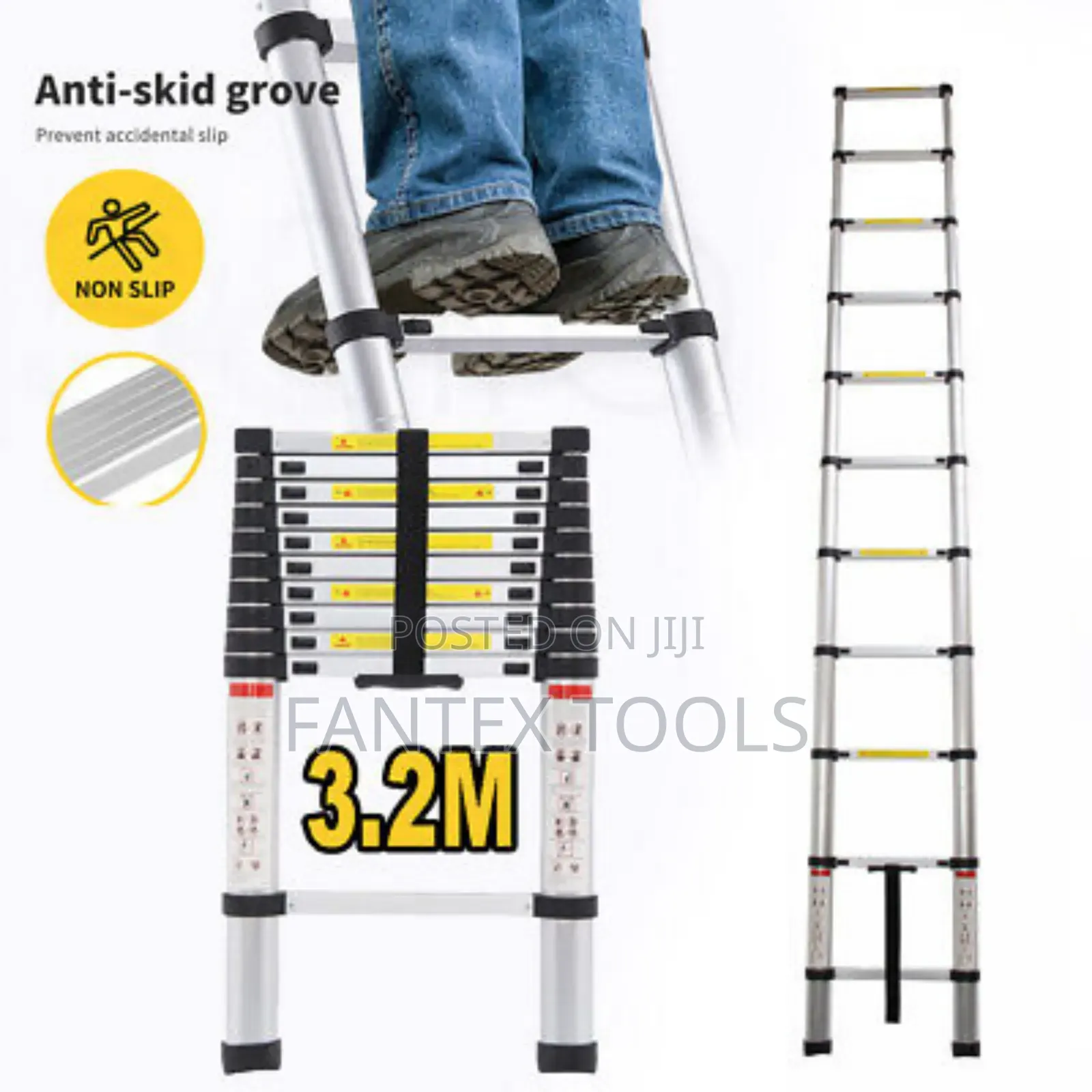 Aluminium Telescopic Ladder 3.2m