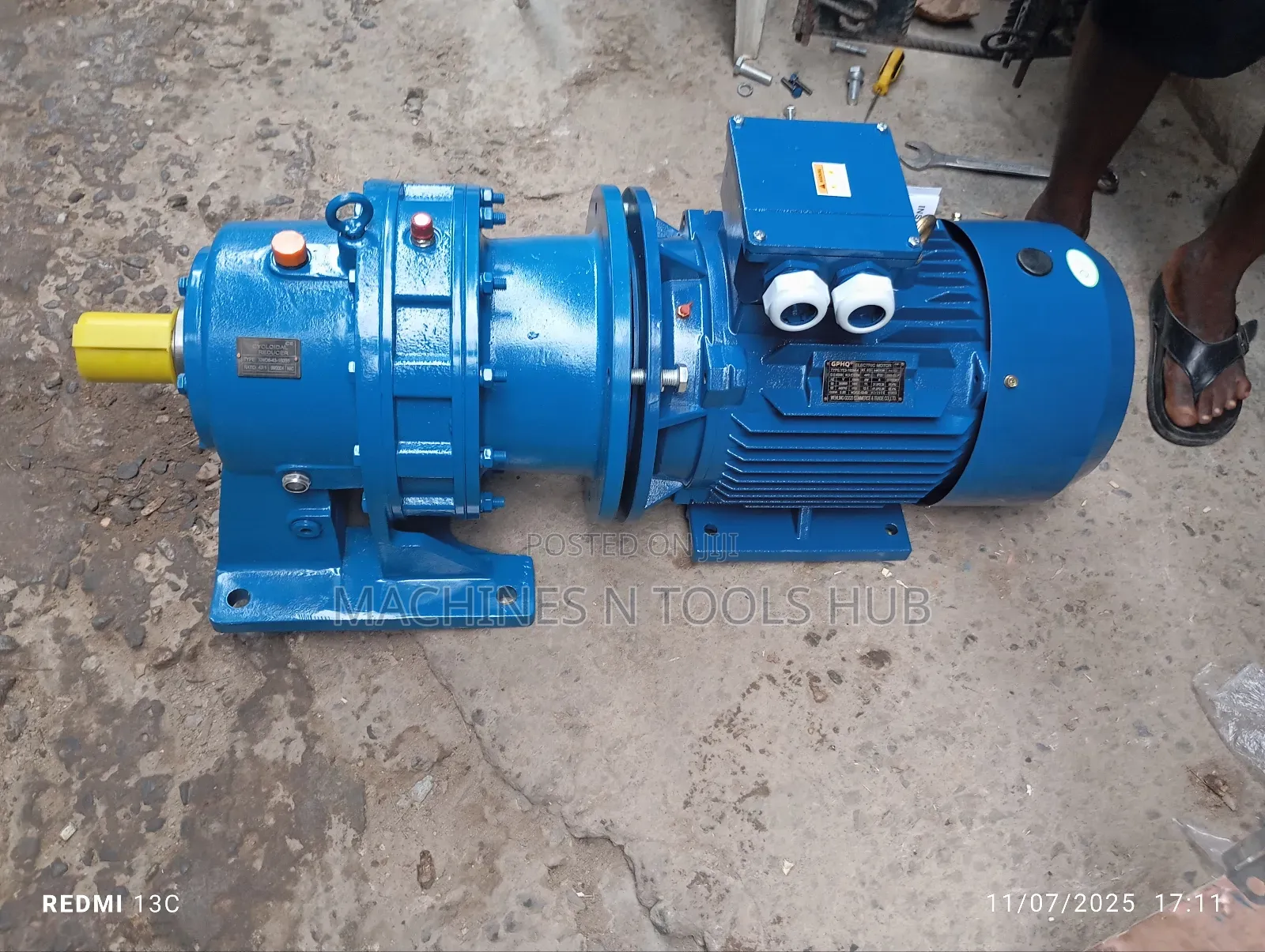 15hp Gear Motor. Electric Motor With Cyclodial Gear Box