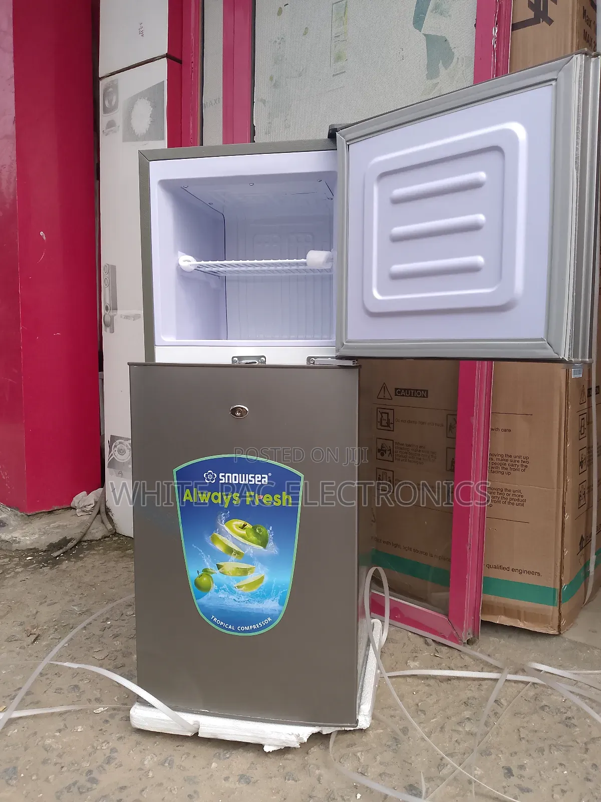 Snowsea Fridge Double Door 120 Litre With Extrenal 1 Yrs