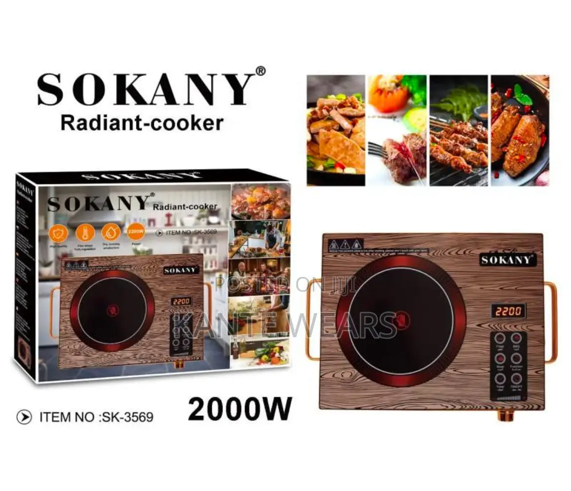Sokany Electronic Single Cooker - High Speed Cooker - 2000w