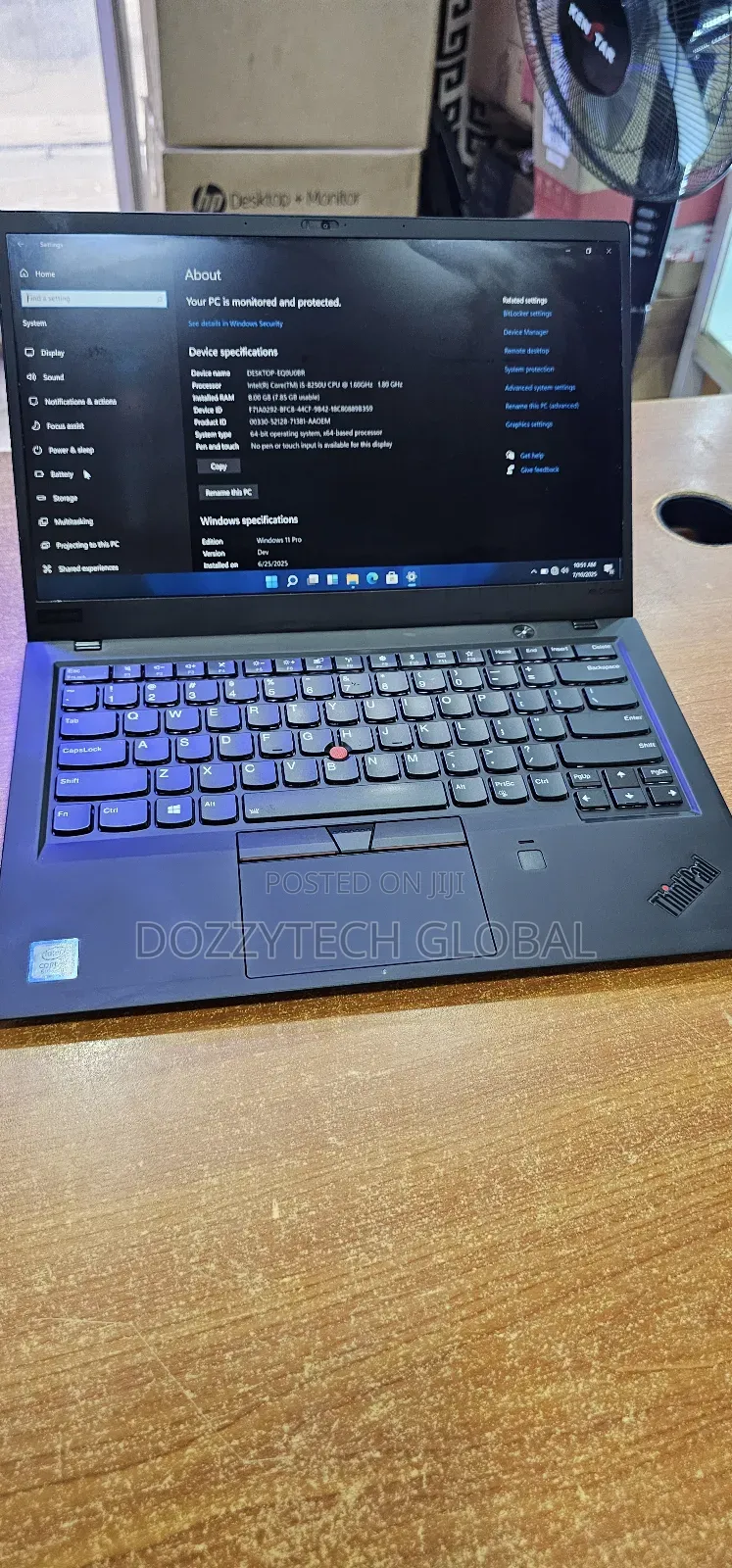 Laptop Lenovo ThinkPad X1 Carbon 8GB Intel Core I5 SSD 256GB