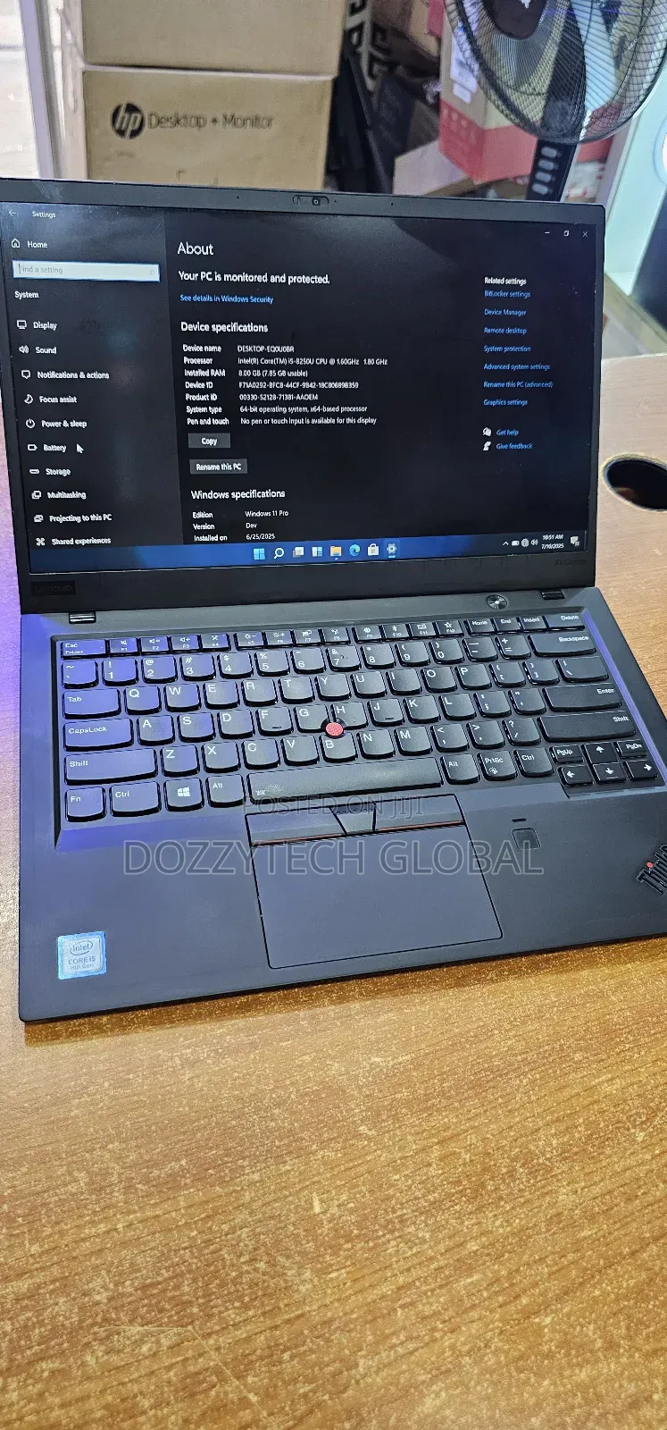 Laptop Lenovo ThinkPad X1 Carbon 8GB Intel Core I5 SSD 256GB
