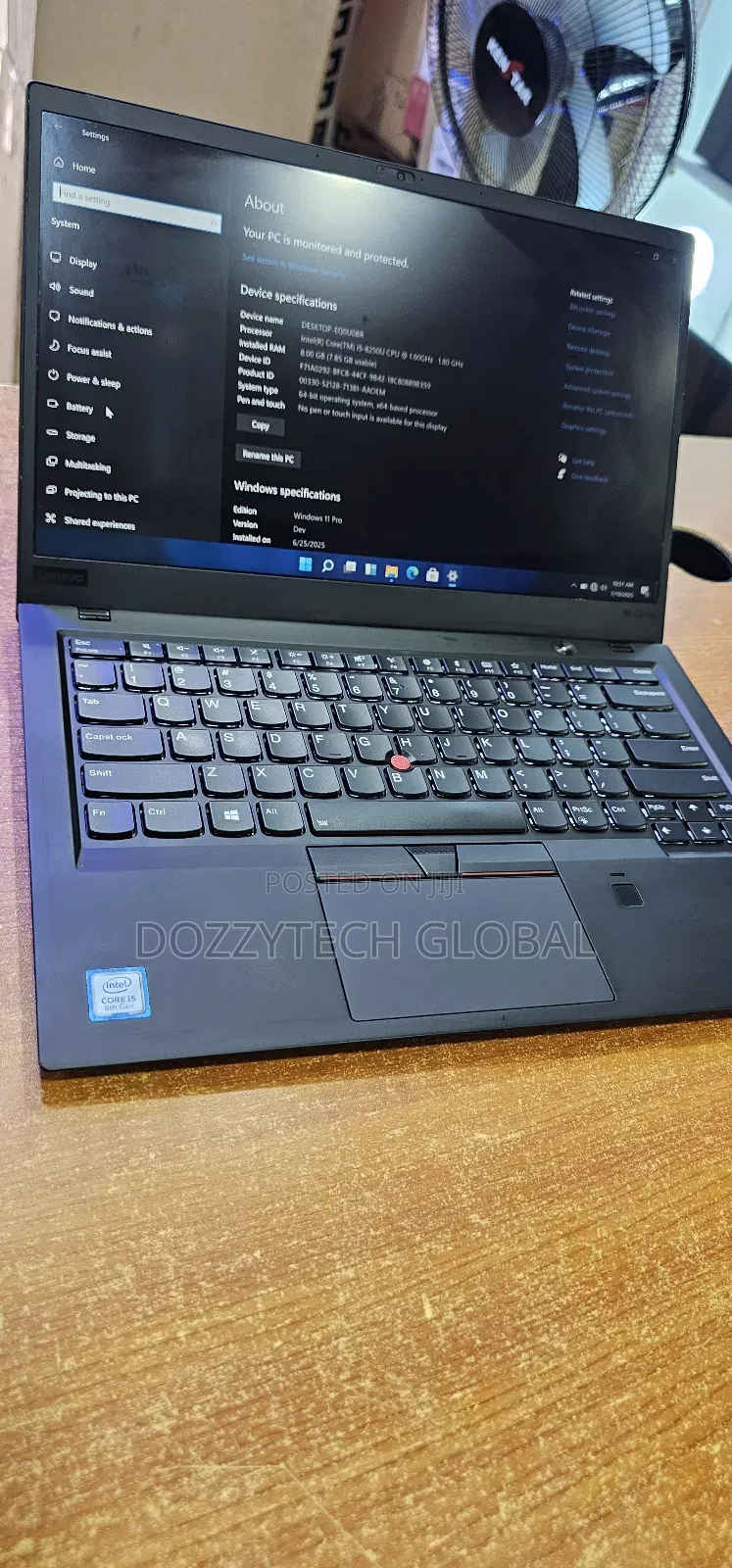 Laptop Lenovo ThinkPad X1 Carbon 8GB Intel Core I5 SSD 256GB