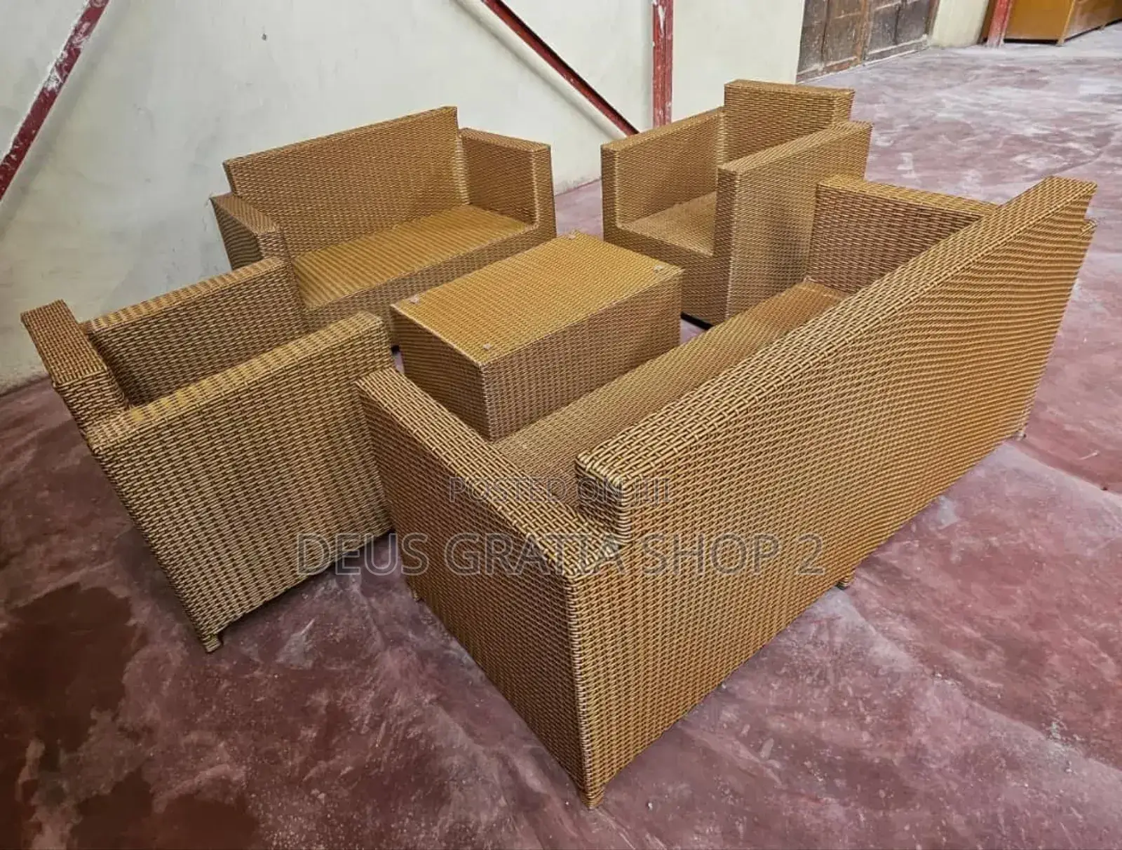 Box Rattan Sofa Set for Restaurant, Garden and Hotels