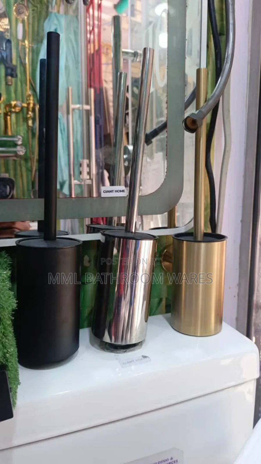 Minimalist Style Sleek Toilet Brush Holder