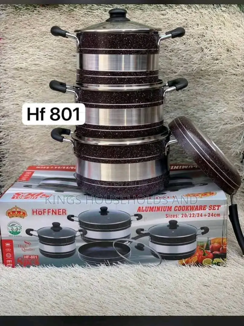 Hoffner 8pcs Non Stick Pot