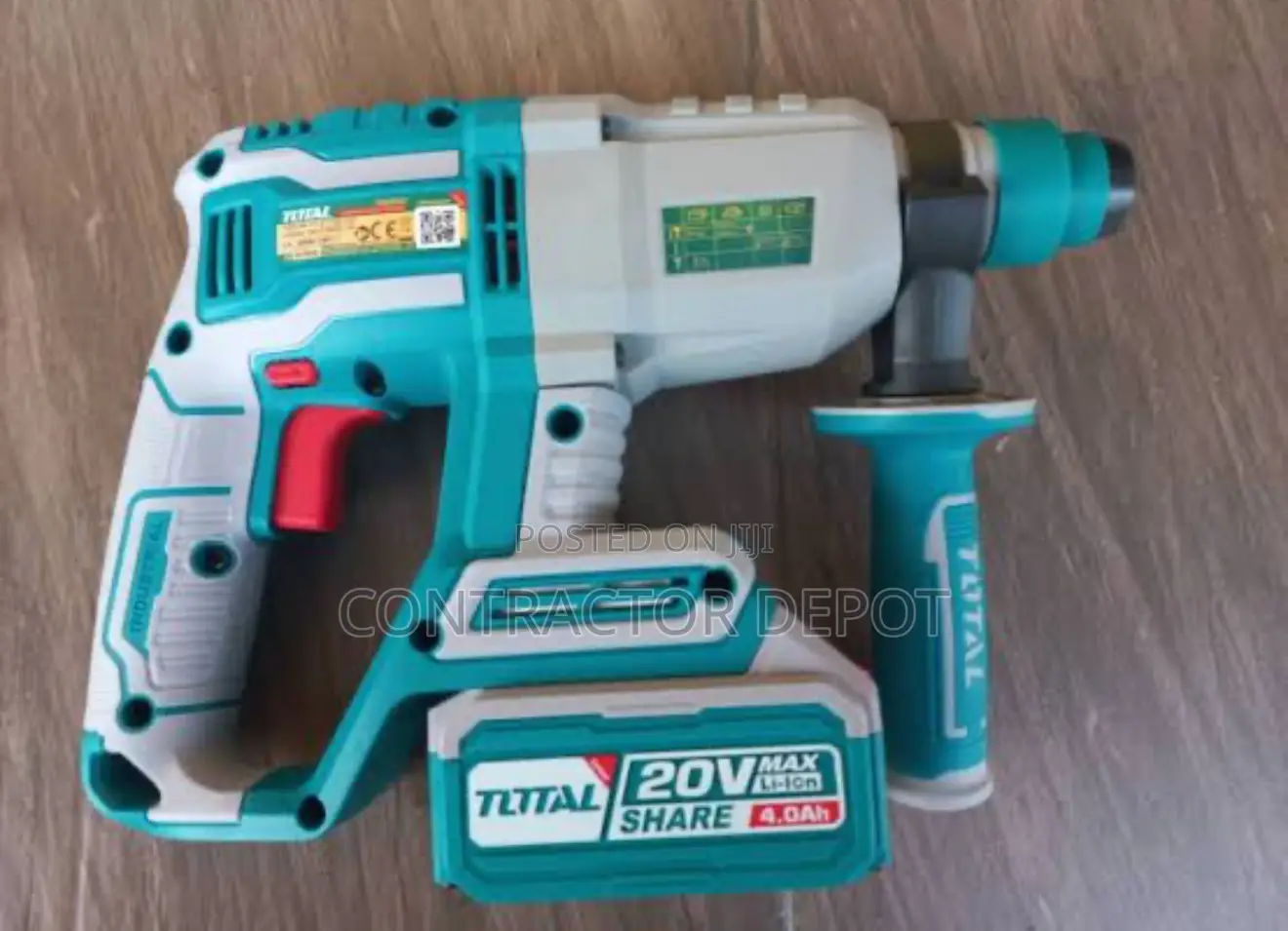 Total Li-Ion 20v Rotary Hammer (With Battery Charger